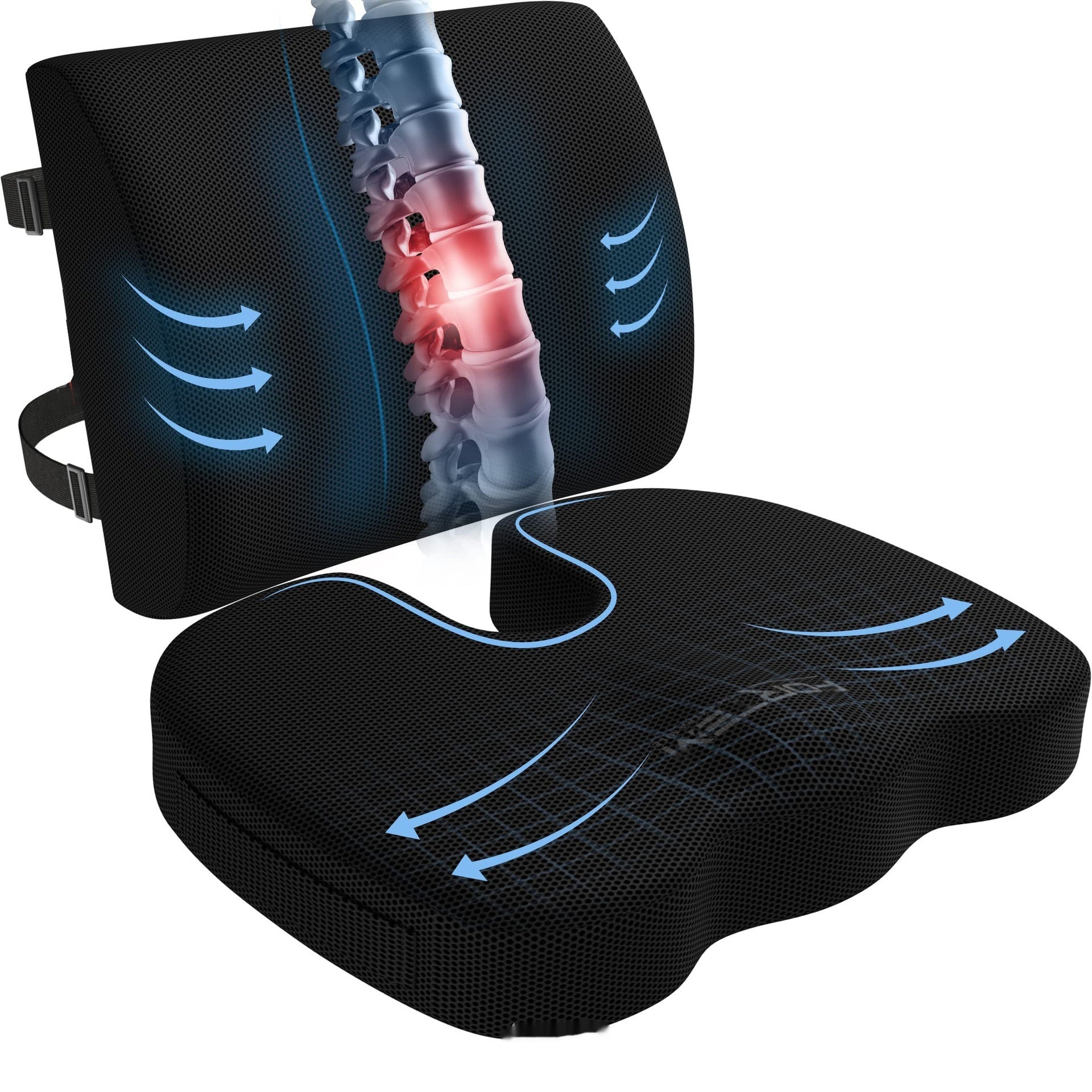 VELORA Core Support Seat Cushion