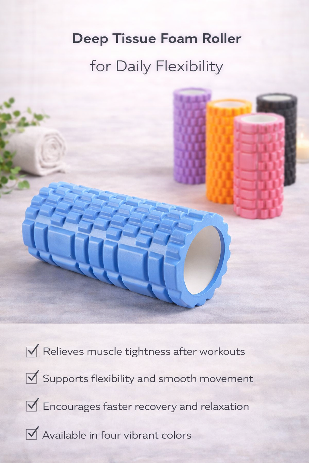 VELORA Deep Release Foam Roller